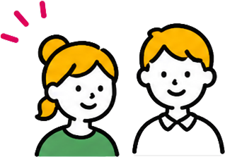 笑顔の子どもたちのイラスト